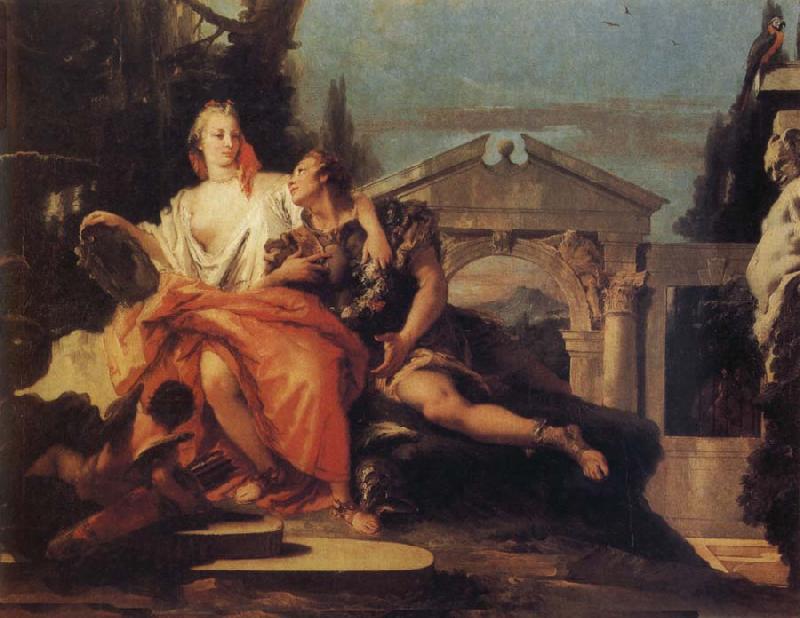Giovanni Battista Tiepolo Rinaldo and Armida France oil painting art